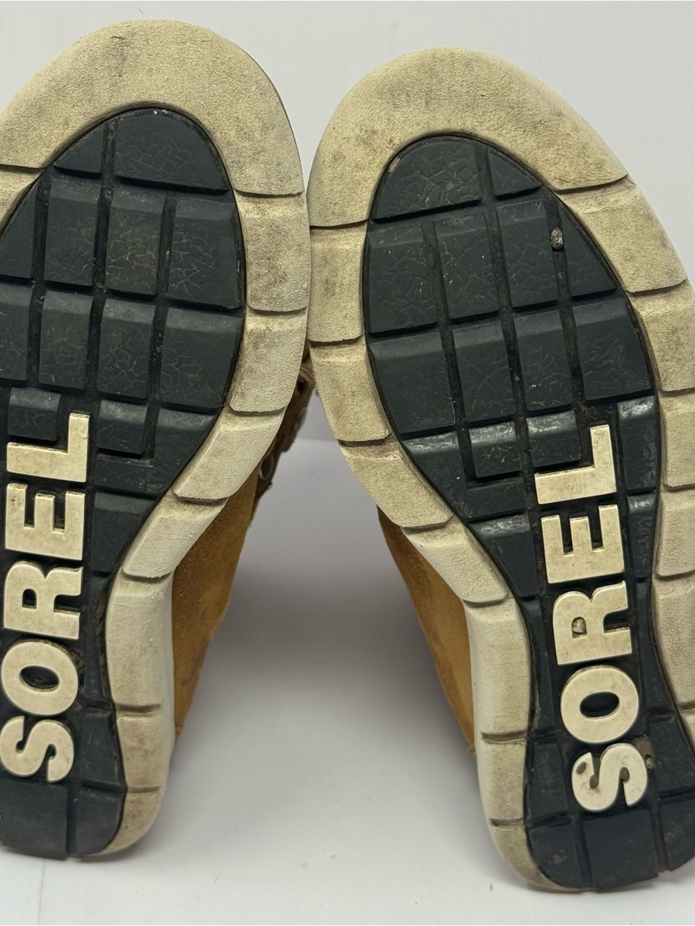 Sorel Explorer II Joan Waterproof Boots Sz 8 Brown Suede Gray Wool Lace Up - Picture 6 of 6